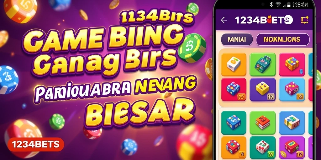 Tampilan menarik game Bingo 1234BETS dengan gameplay seru.