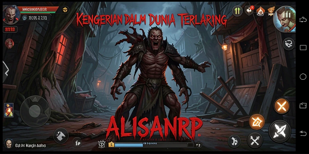 Gameplay seram yang intens di dunia ALISANRP.