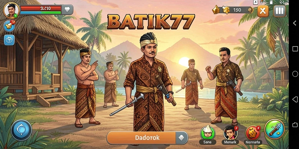 Gameplay menarik dengan mekanik Idle dan tema budaya batik.