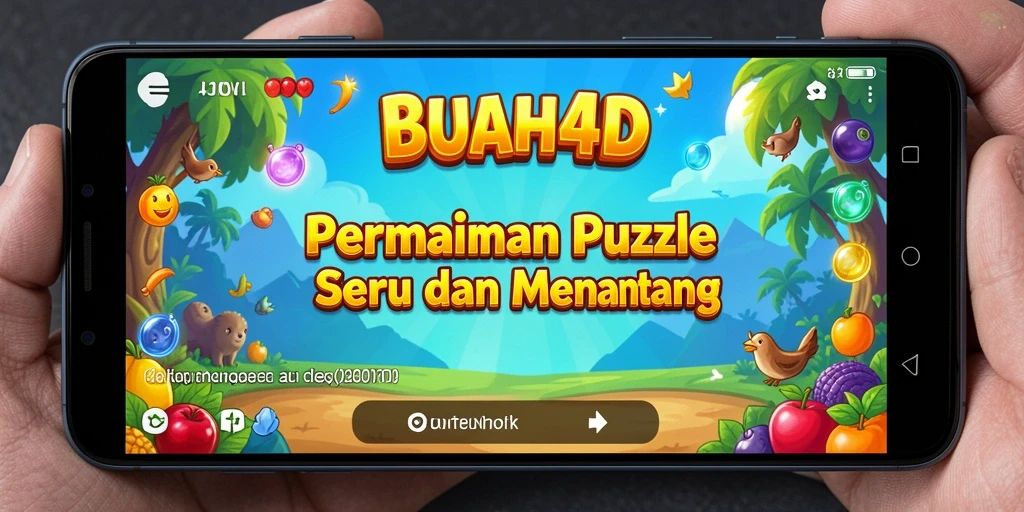 Tampilan gameplay seru dari BUAH4D dengan tantangan Puzzle.