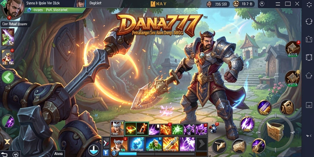 Tampilan gameplay DANA777 yang mendebarkan dalam dunia ARPG.