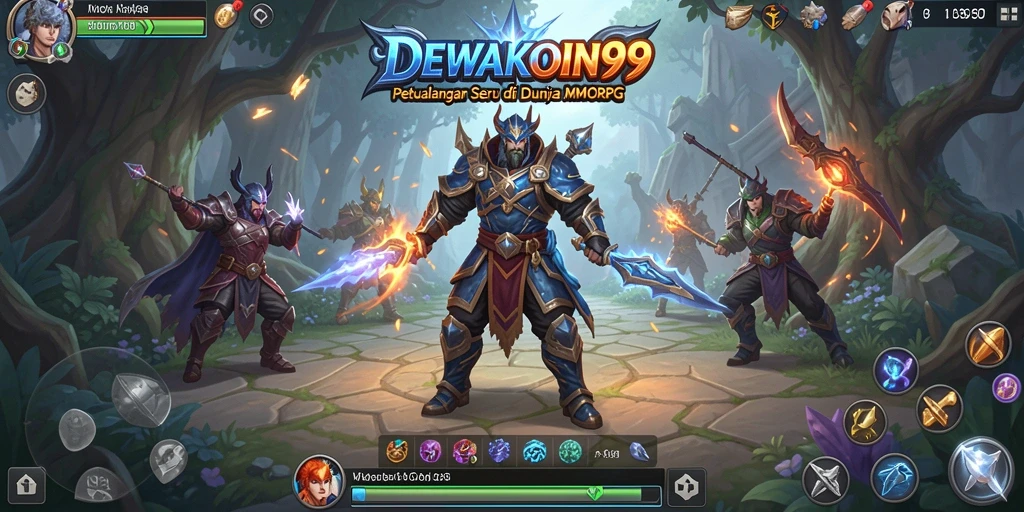 Tangkapan layar menampilkan aksi seru dalam dunia DEWAKOIN99.