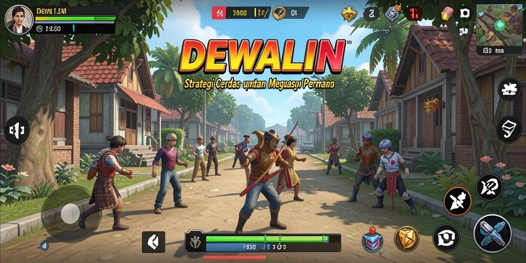 Tampilan gameplay DEWALIN yang menegangkan dan penuh strategi.