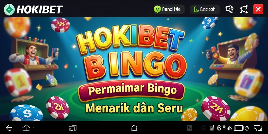 Screenshot HOKIBET menampilkan antarmuka permainan Bingo yang menawan.