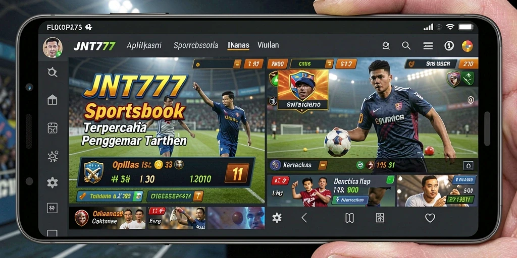 Tampilan menarik dari gameplay Sportsbook di JNT777.
