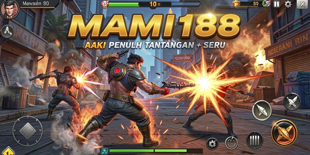 Tampilan gameplay <strong>MAMI188</strong> yang mendebarkan saat pertempuran intens.