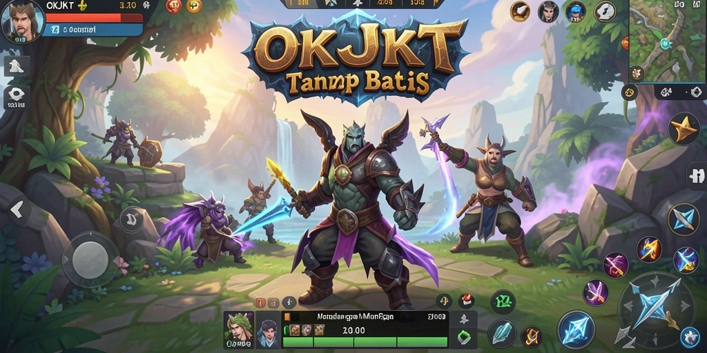 Tangkapan layar gameplay OKJKT menampilkan aksi seru dalam pertempuran MMORPG.