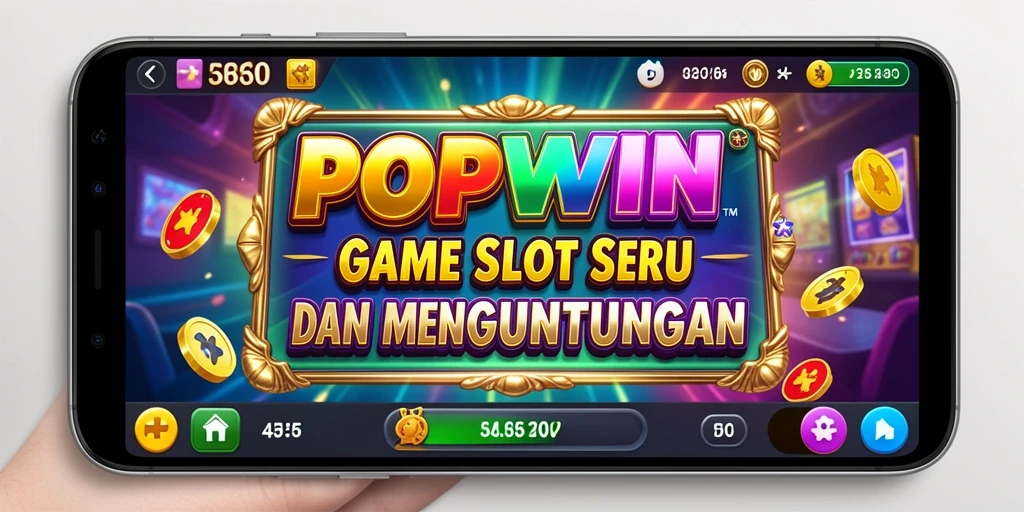 Screenshot utama POPWIN menunjukkan gameplay Slot yang dinamis dan penuh warna.