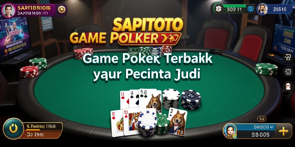 Tampilan gameplay menarik dalam SAPITOTO dengan suasana poker yang menegangkan.