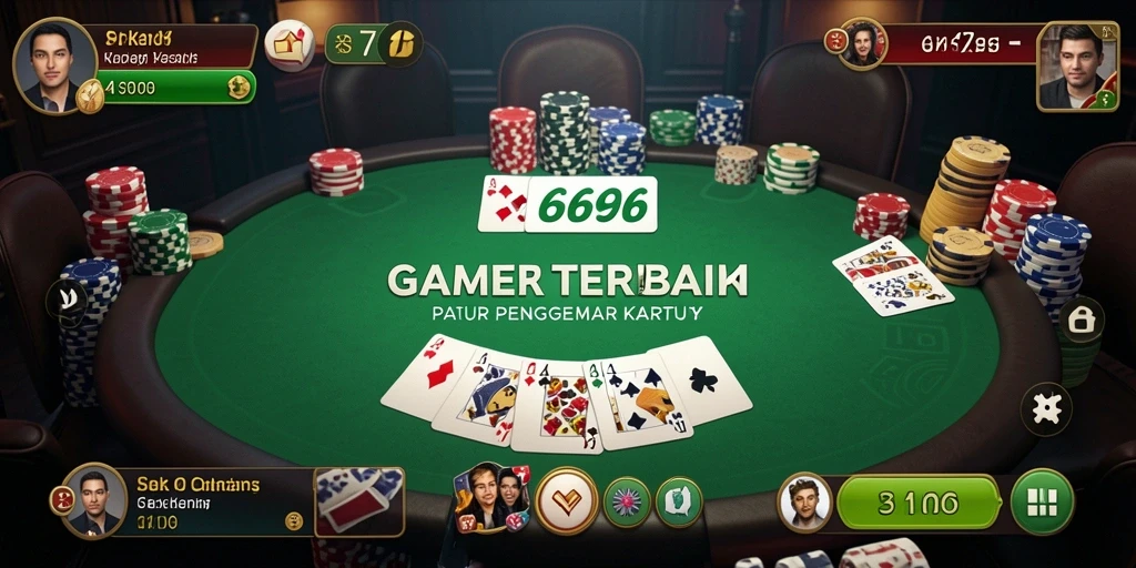 Tampilan gameplay Poker di SR6666 yang seru dan menegangkan.