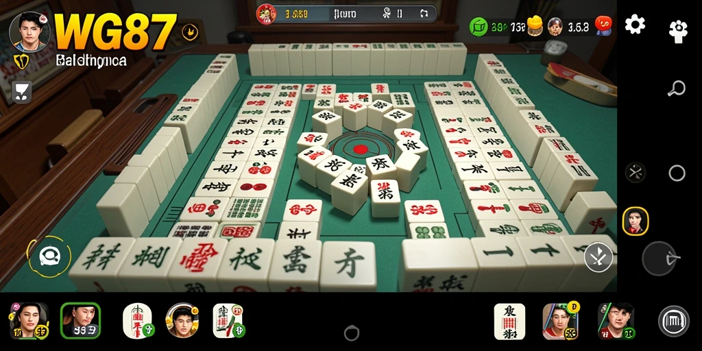 Tampilan gameplay Mahjong yang menarik dan mendebarkan.